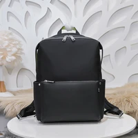 new luxury leather splicing contrast mens backpack business bag fashion trend student backpack superior quality