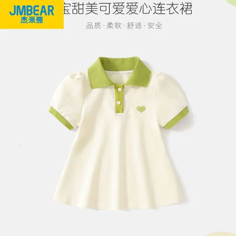 

Jeremy Bear Girl's Dress Summer baby children's foreign style polo skirt trendy princess style