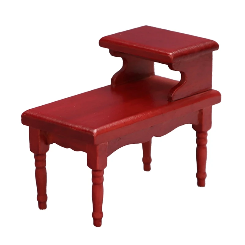 

1:12 Miniature Wood Bedroom Cabinet Set Bedside Table Dollhouse Furniture Accessories