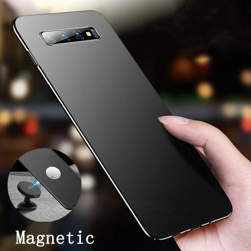 Магнитный матовый чехол из поликарбоната для телефона Samsung Galaxy S21 S20 S10 E S9 S8 Note 20 10 9