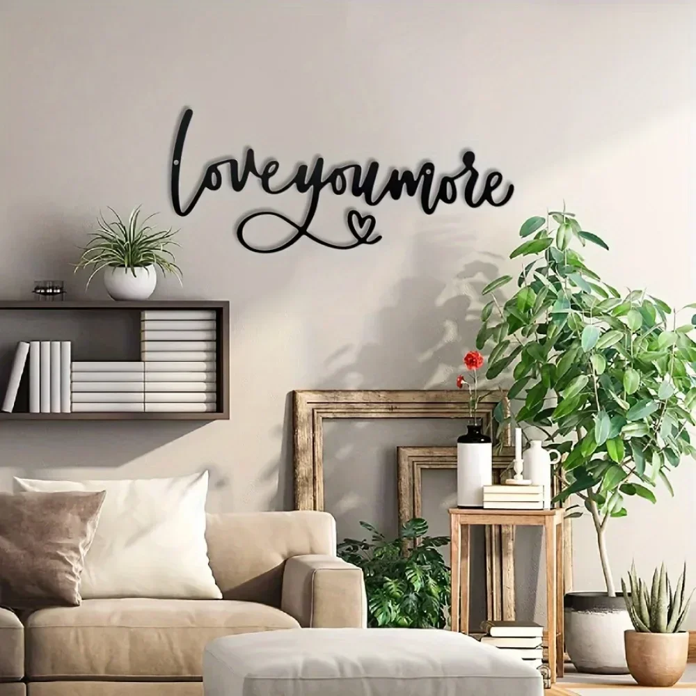 Металлическое Украшение На Стену love You More Подвесное В Стиле Ретро Для Подарка