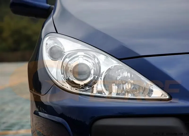 

Для Peugeot 307 T6 2005 2006 2007 2008 2009, дневной свет, отличный ультра яркий COB светодиодный комплект с ангельскими глазами, кольца Halo
