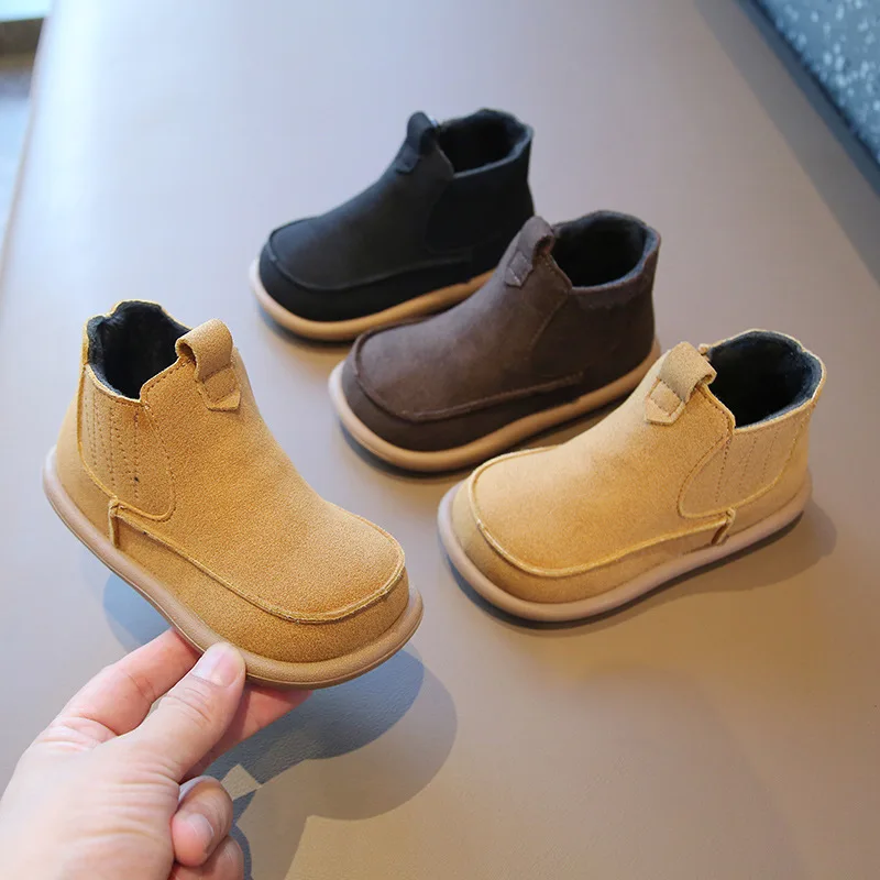 Детские модные ботинки Miqieer для девочек и мальчиков Детская вязаная обувь