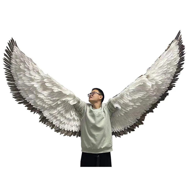 Супербольшие взрослые имитационные крылья ангела для праздничного украшения вечеринки, косплея, сценического исполнения и фотосессий.