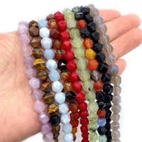 natural stone faceted agate beads 6 10mm tiger eye charm fashion making diy necklace earrings bracelet jewelry accessories