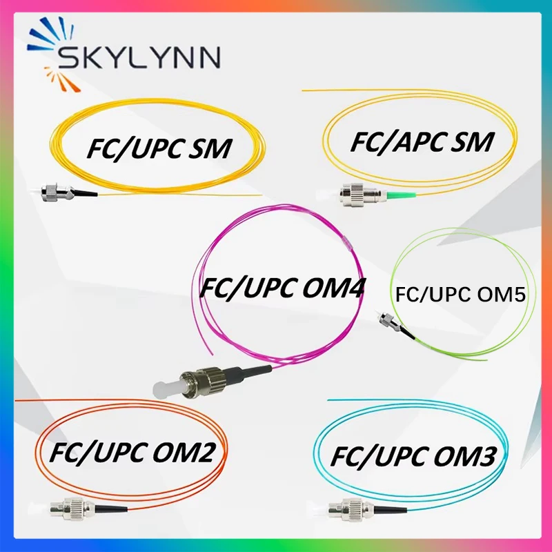 OEM 50 шт. FC APC UPC разъем косичка 1 5 м SM G657A2 G652D многорежимные OM2/OM3/OM4/OM5 0 9 мм LSZH