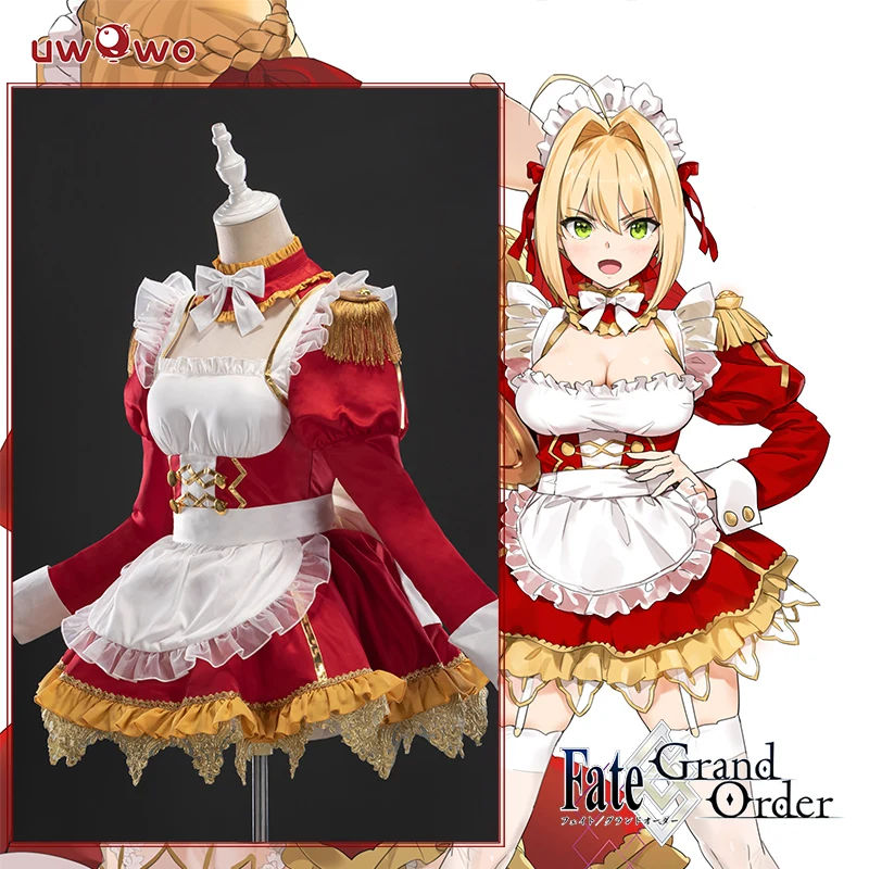 

【ClearanceSa】UWOWO Anime Fate/Grand Order Nero Maid Dress Nero Cosplay Costume Lovely Sexy Uniform Cosplay Costume Hallowee Suit