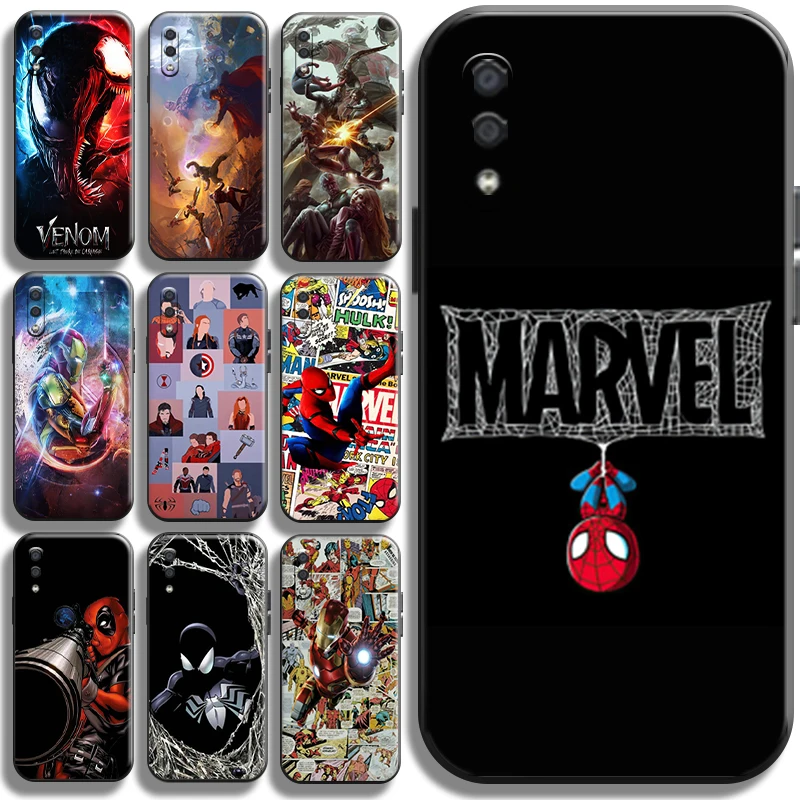 

Marvel Avengers Spiderman For Samsung Galaxy A01 A01 Core Phone Case Cases Black Cover TPU Shockproof Coque Carcasa