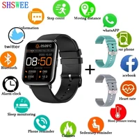 shswee new smart watch men 1 69 full touch smartwatches reloj inteligente mujer ip68 heart rate bluetooth call for android ios