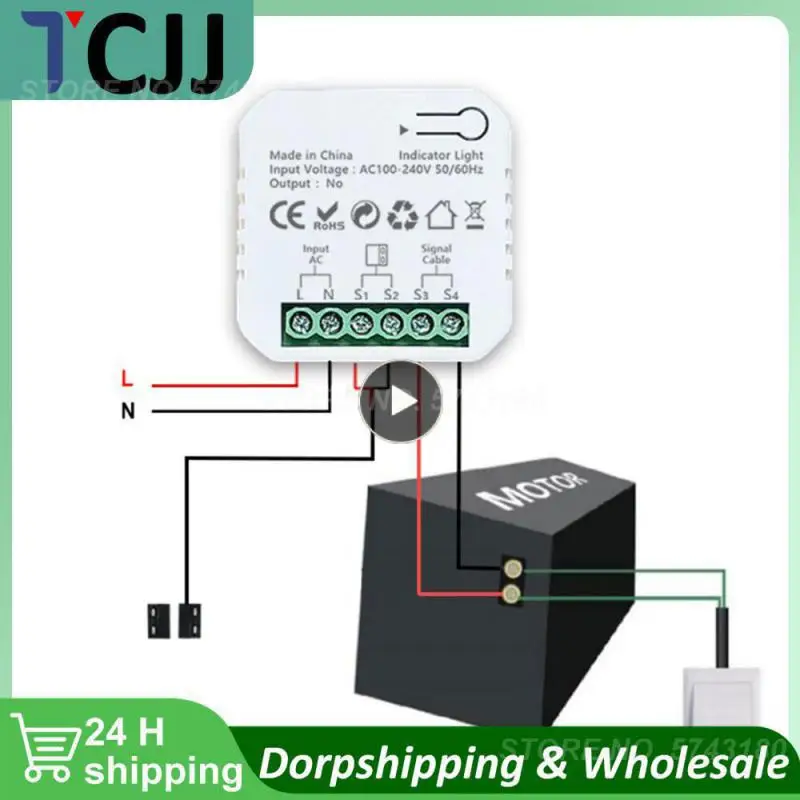 

1~4PCS Tuya Smart Life WiFi Motorized Swing Gate Sliding Gate Opener Dry Contact 110V 240V Voice Control with Alexa Google Home