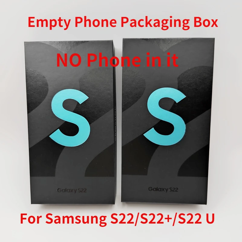 For Galaxy S22 Phone Packaging Box S22+ S22 Ultra OEM Accessories US/EU/UK Adapter Type-C Cable Headset NEW 2022 No Phone in it