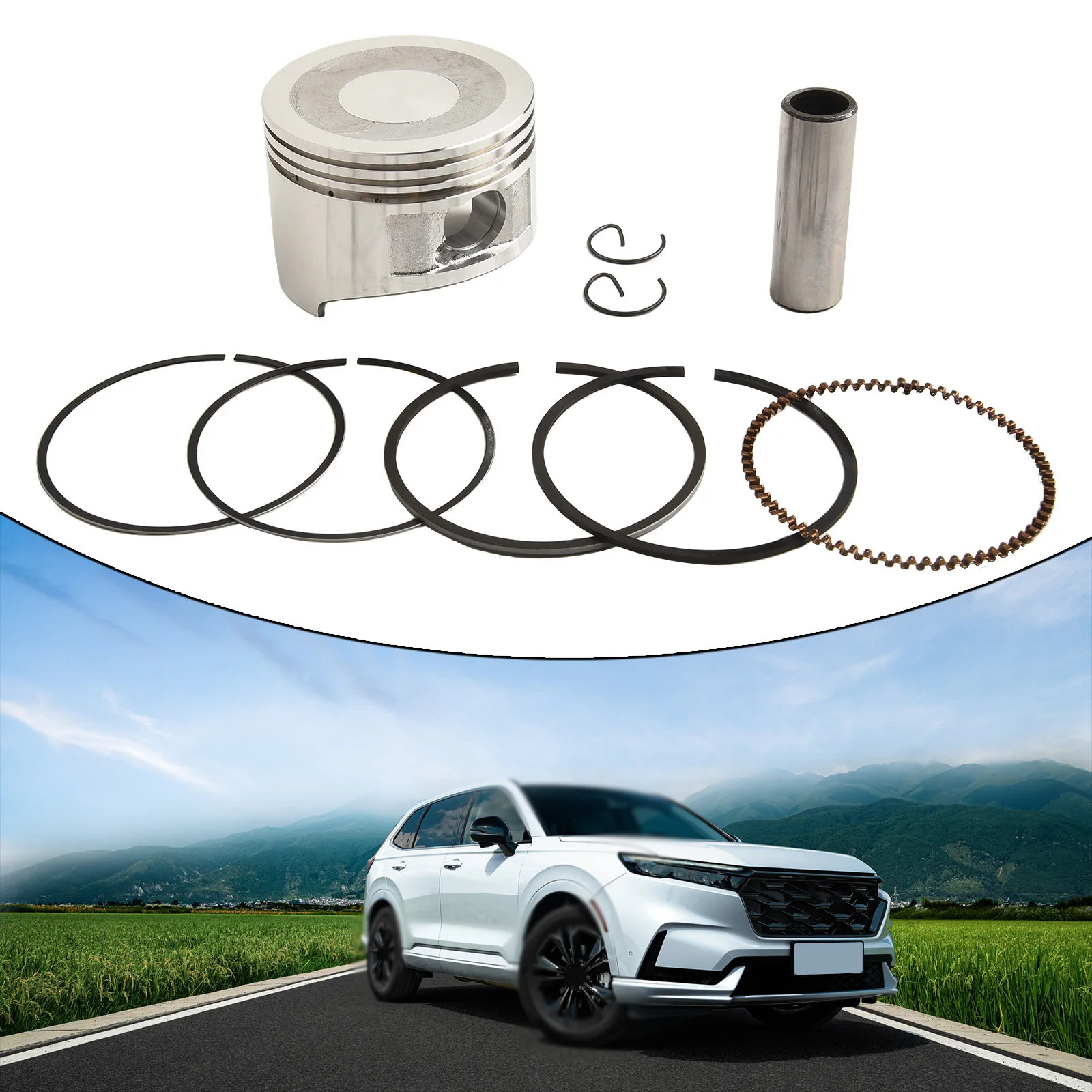 Комплект плоского верхнего поршня 68 мм STD отверстие для Клон 196cc Honda GX160 GX200