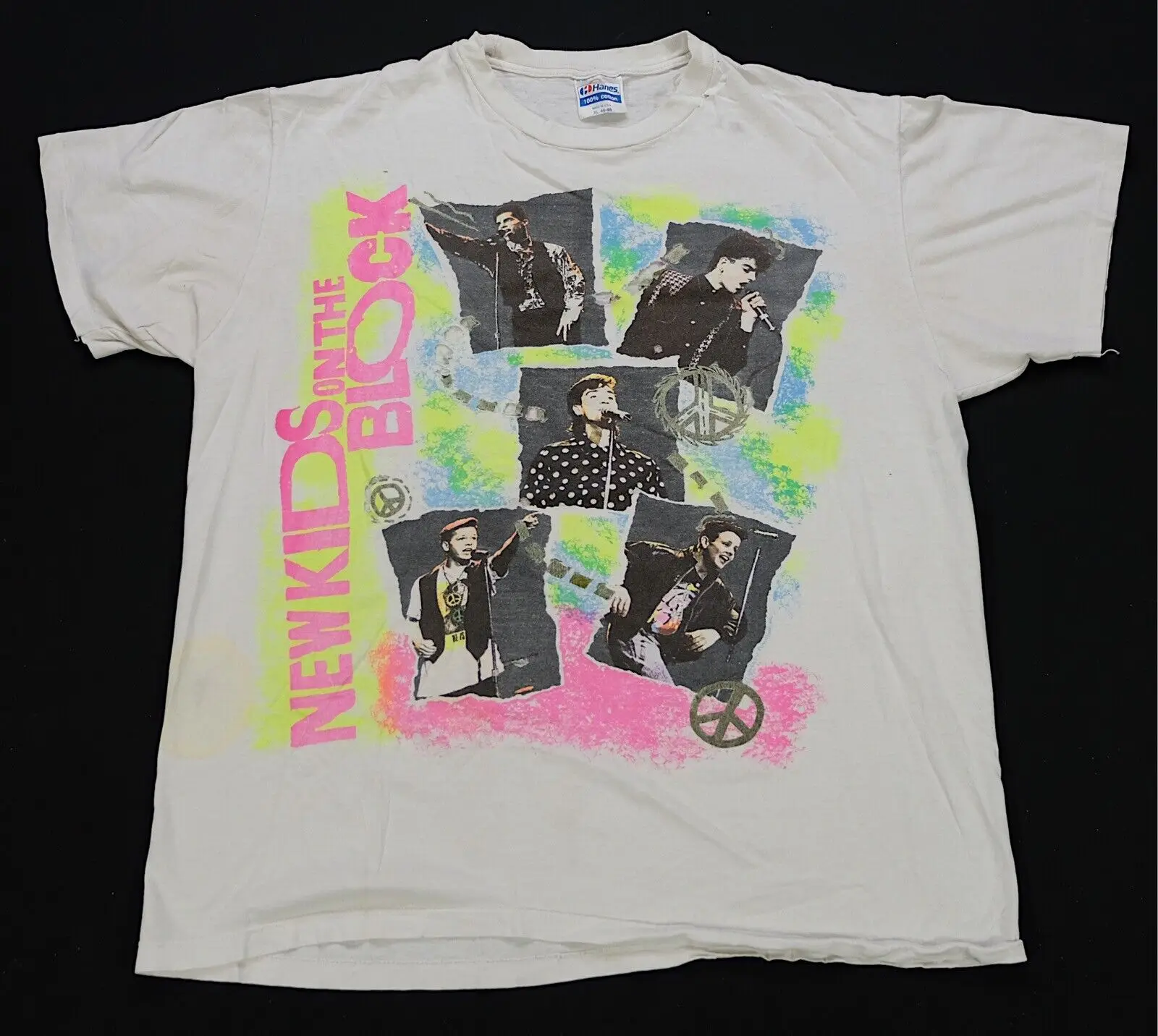 Редкая винтажная Новинка Детская футболка с принтом на блоке 1989 Tour длинным или