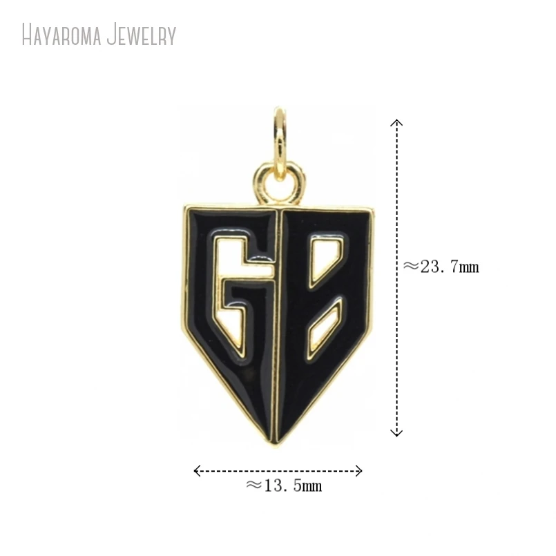 5 шт. кулон Corridos Tumbados Gabito Ballesteros алфавит письмо медь эмаль металлические украшения