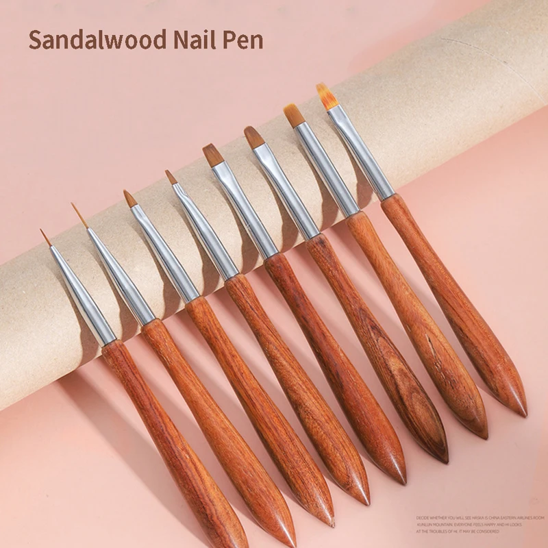 

Liner Nail Art Acrylic Liquid Powder Carving UV Gel Extension Extension Painting Brush Line Liner Drawing Pen Manicuring Tool 1x