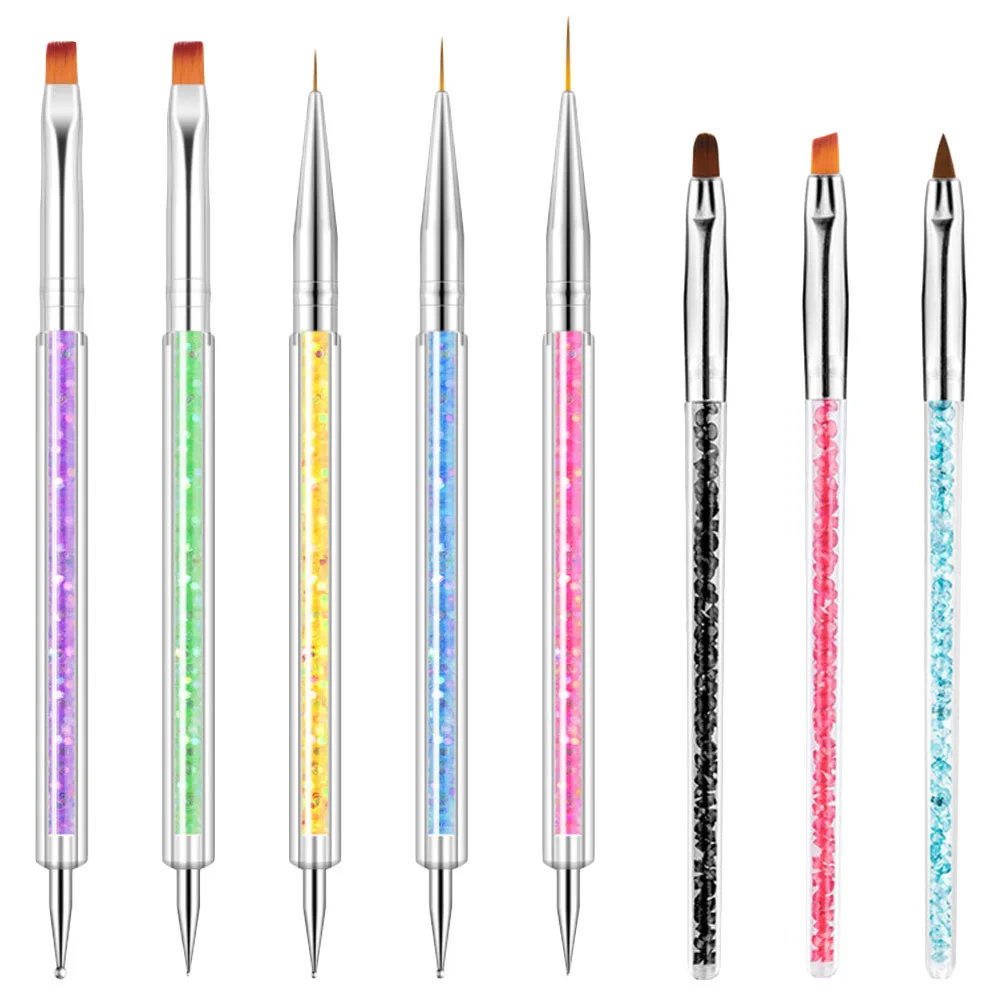 

Nail Dotting Tools Pen Pens Liner Brushe Brush Wear Resistant Painting Manicure Liners Watercolor Detailing Kit Sets Gell Polly