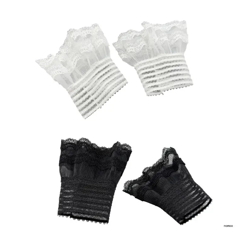 

Женские короткие кружевные перчатки без пальцев для вождения, свадебные перчатки длиной до запястья, перчатки для выпускного со