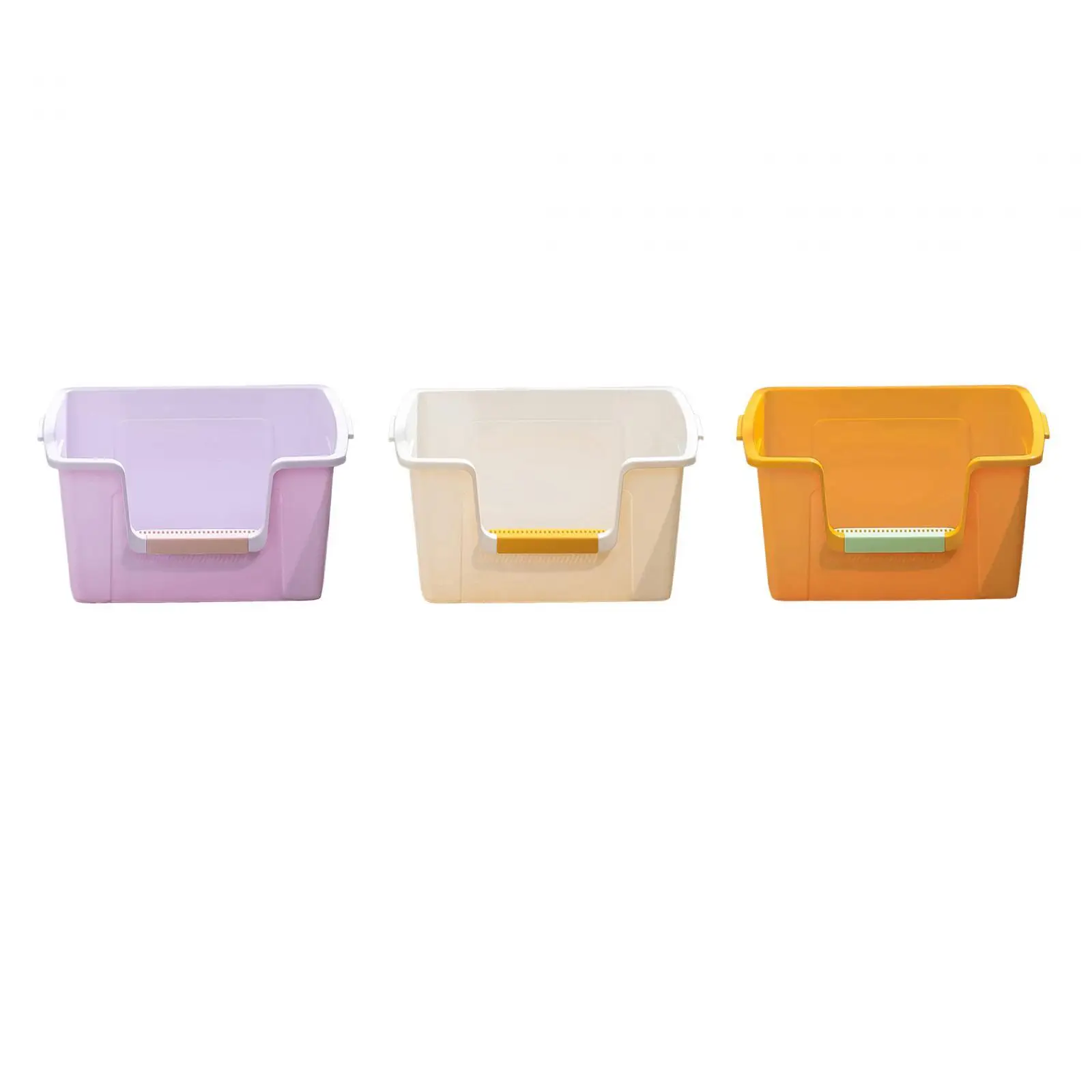 Bedpan High Sided Rim Durable Sand Box Container Kitten Litter Pan For Pet Supplies Kitty Kitten Large Cats