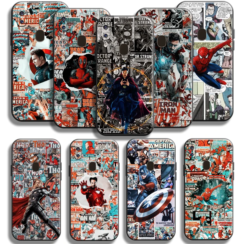 

Avengers Captain America Iron Man Phone Case For Samsung Galaxy A20 A20S Soft Cover Cases Liquid Silicon Shell Funda Coque