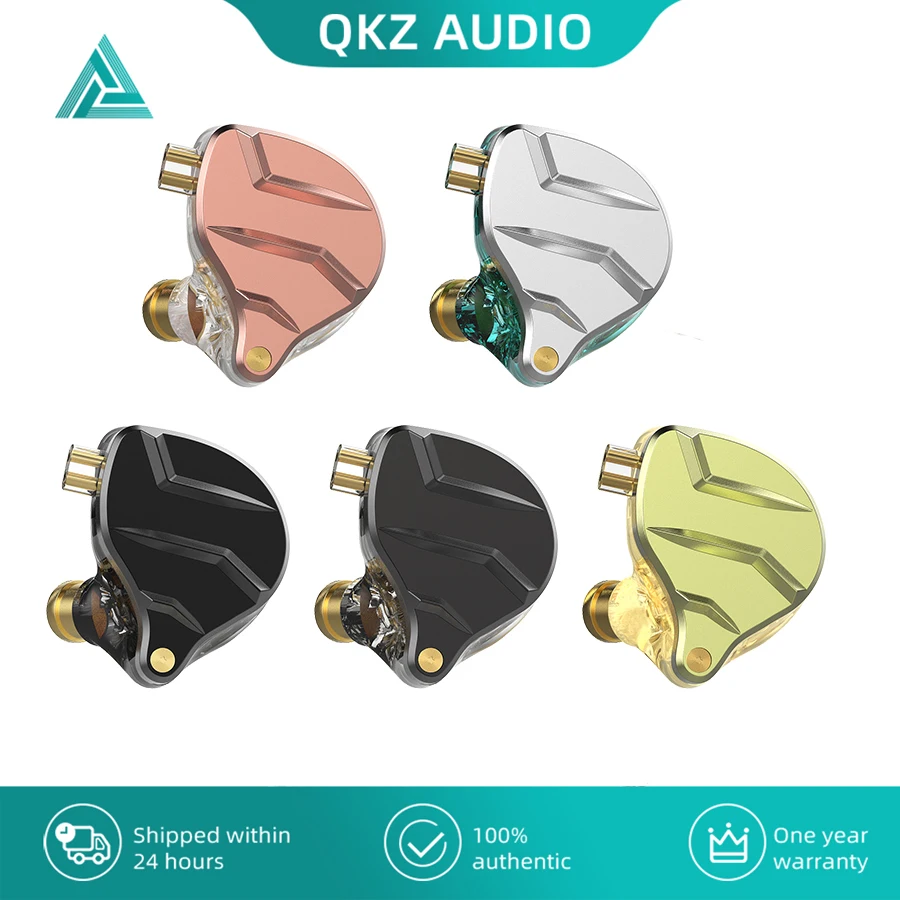 

QKZ ZX1 PRO 1DD HIFI Metal 3.5mm In-Ear Wired Headphones Subwoofer Earbuds Sports Noise Cancelling Earphone With Mic for Phones