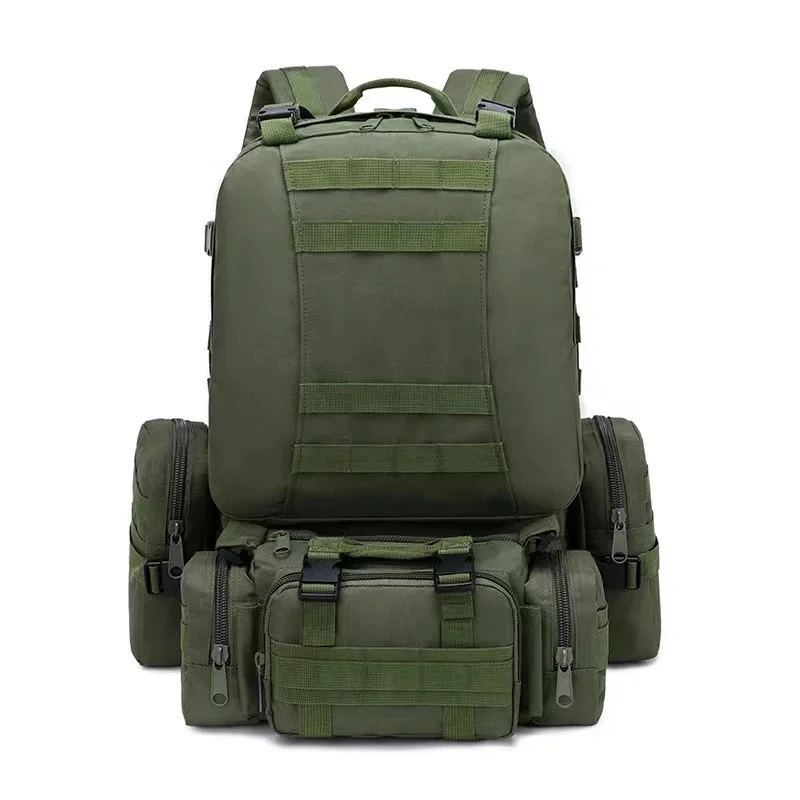 

Тактический рюкзак для мужчин, Водонепроницаемый Спортивный Тактический ранец 4 в 1, 50 л, армейский дорожный рюкзак для ноутбука для походов, скалолазания, рыбалки