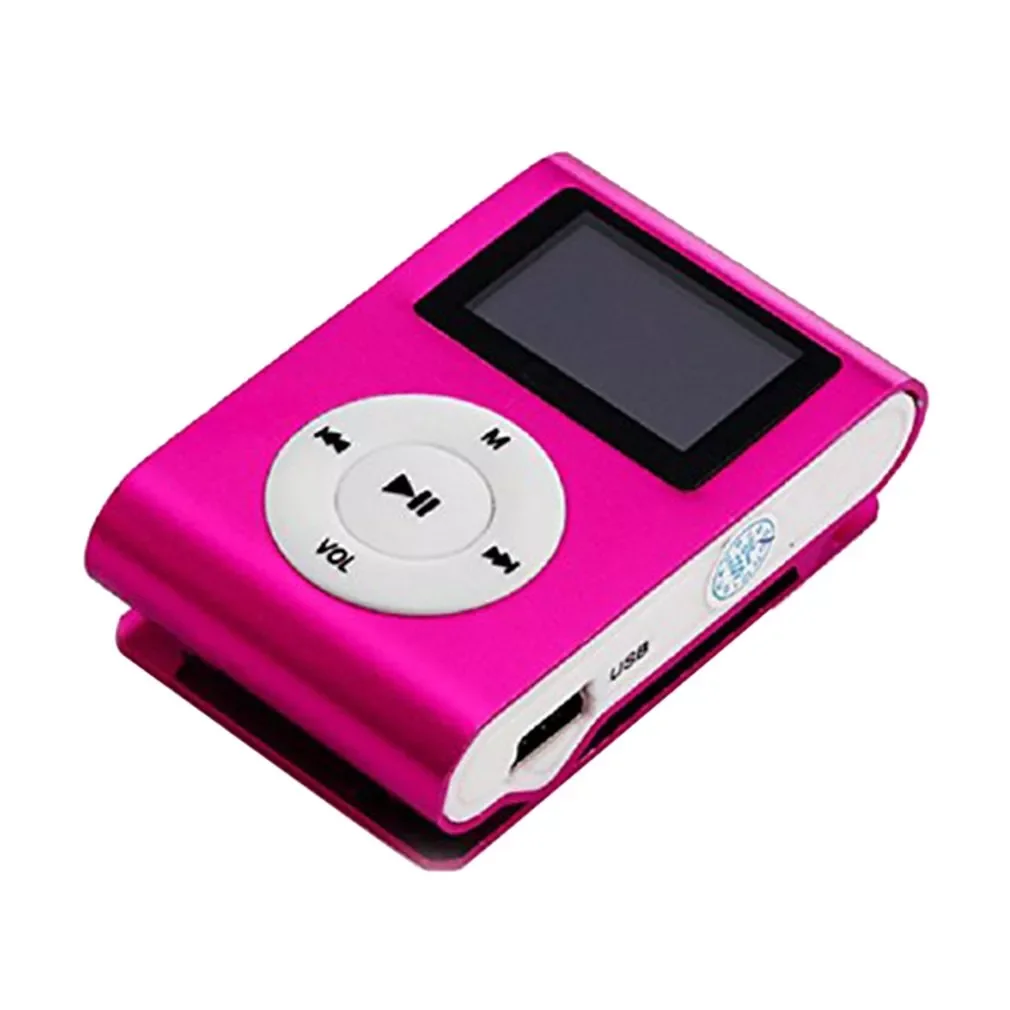 

Clip Digital Mini MP3 Player With 1.8 Inch LCD Screen Support TF Card USB 2.0 With 3.5mm Headphone Jack