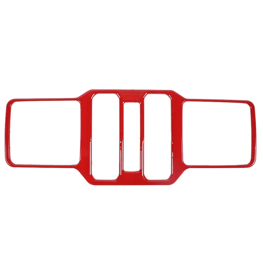 

Отделка крышки автомобиля для Wrangler JL 2018 + стеклянная кнопка переключателя подъема наклейка Рамка аксессуары, красный