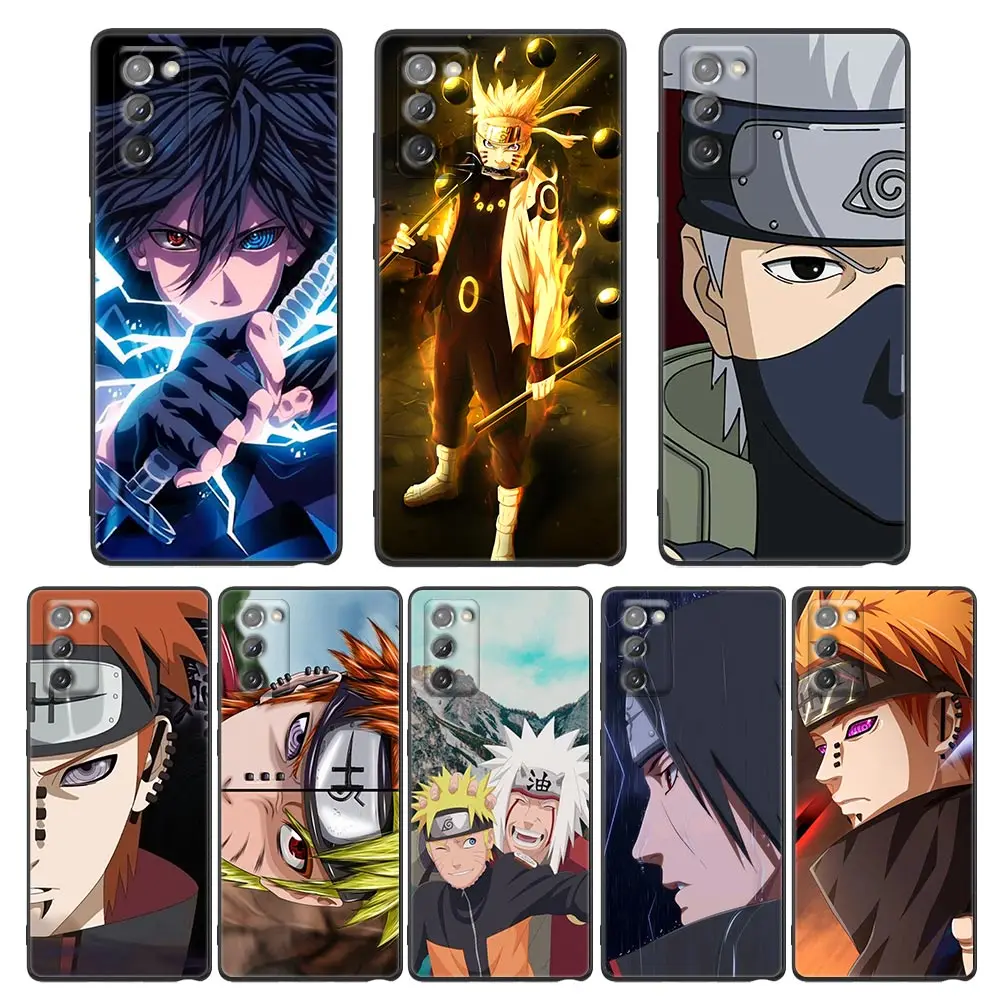 

Naruto Phone Case for Samsung Galaxy Note 8 9 20 Plus M12 M22 M30 S M31s M32 F62 Case Silicone Cover Uchiha Sasuke Kakashi Anime