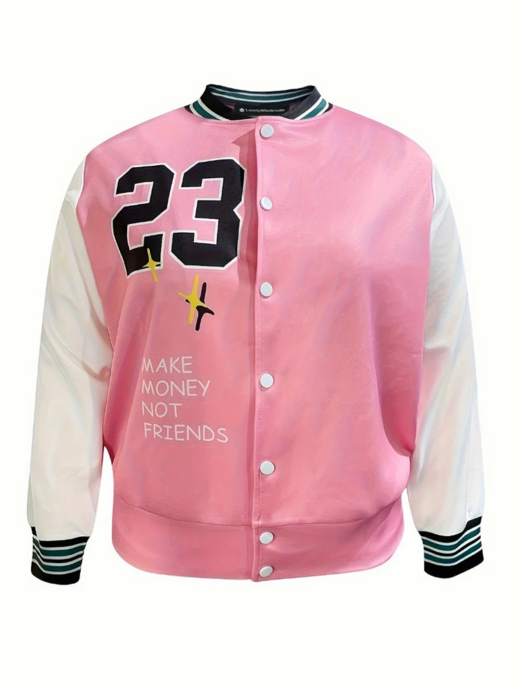 LW зимние пальто больших размеров женские 2024 модные полосатые бейсбольные куртки