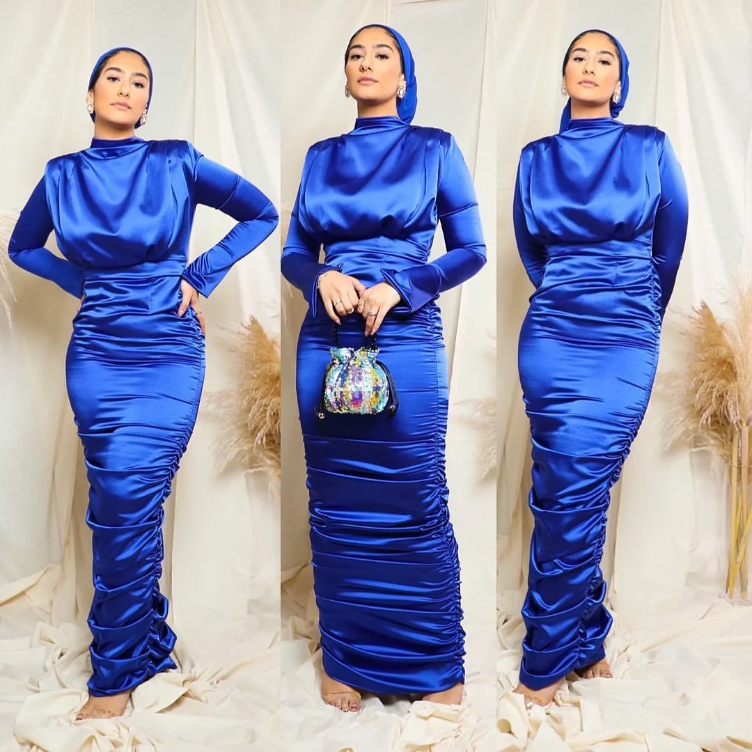 Eid Mubarak Дубай Abaya Турция мусульманский хиджаб платье кафтан атласные платья Абая для женщин Caftan Исламская одежда