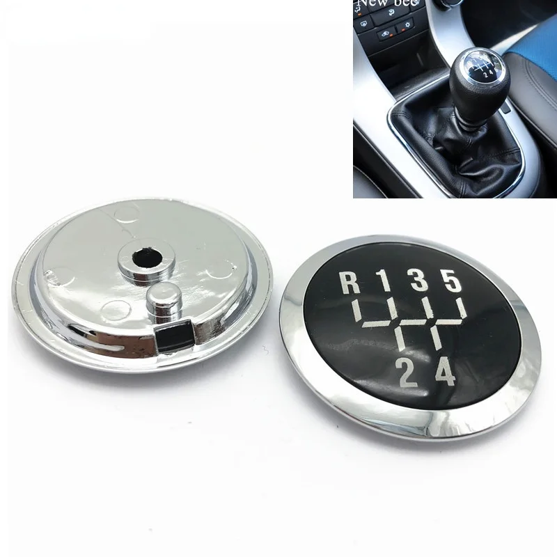 

5/6 Speed Manual Gear Shift Knob Cap Cover Emblem for Chevrolet Chevy / Cruze 2008-2012 Car Styling Accessories Lever Stick Pen