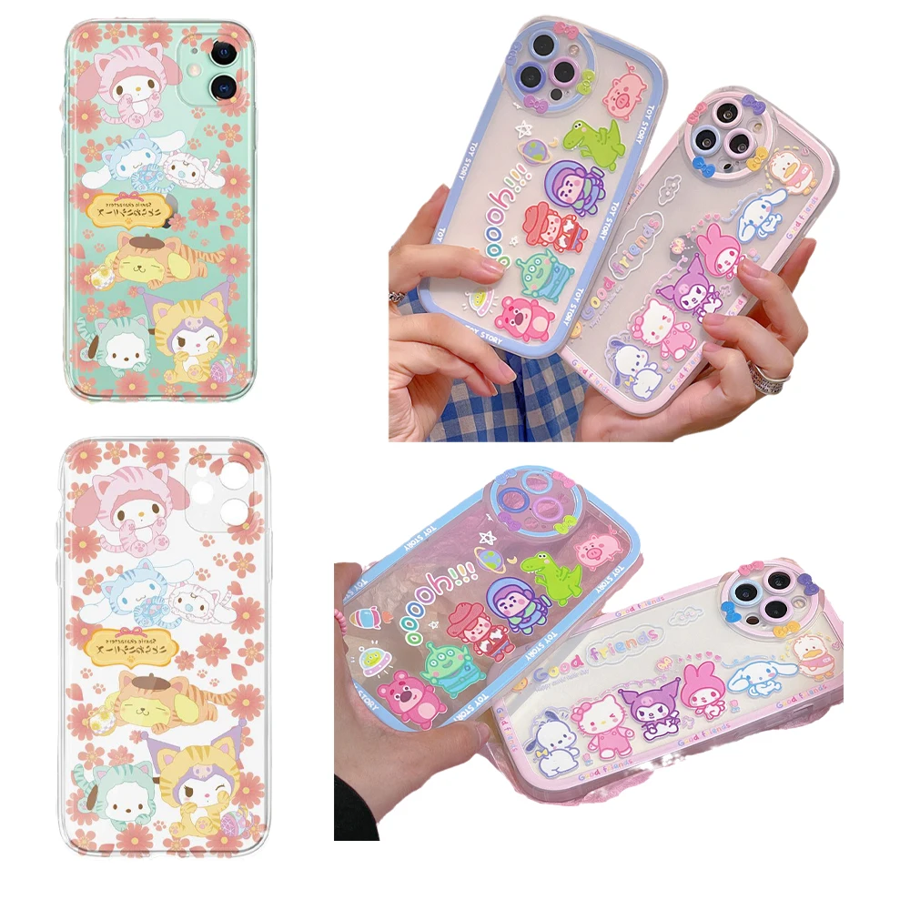 

Новинка, милая игрушка Hellokittys My Melody Cinnamoroll Kuromi Purin почтовый симпатичный мультяшный аниме Iphone13 12Pro 13promax