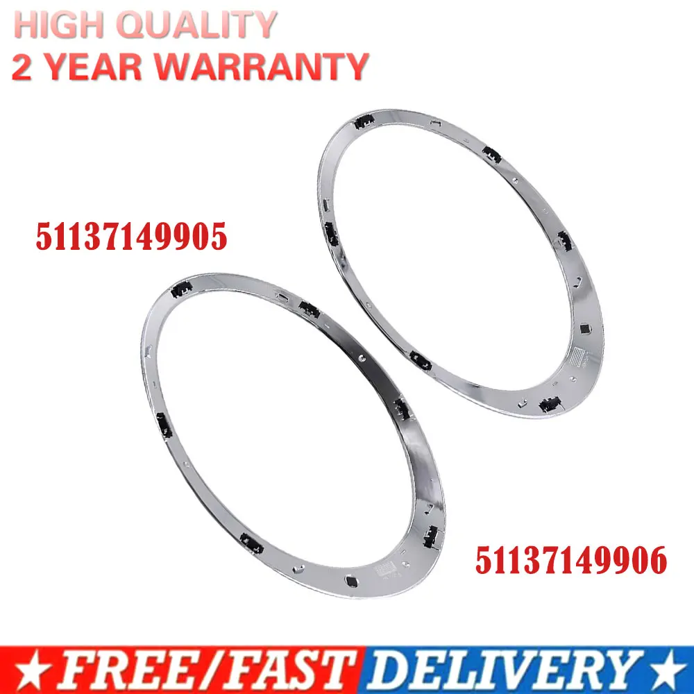 

2шт. 51137149906 Кольцо для фар автомобиля, накладка, объемная крышка для BMW Mini Cooper R55 R56 2007-2015, аксессуары для стайлинга автомобилей, инструмент