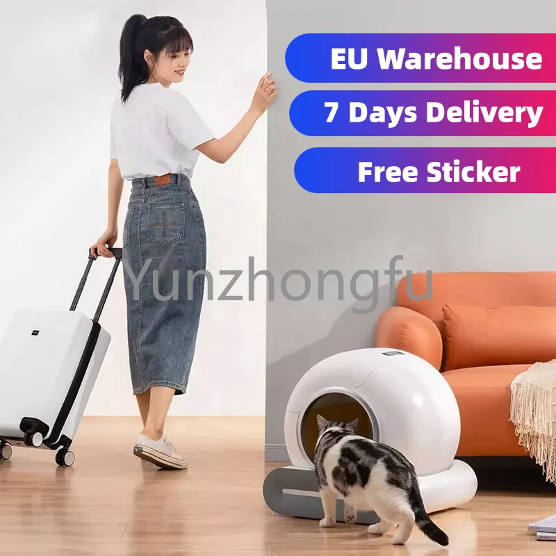 

Dropping Shipping Pet Cat Litter Box Large Size Smart Automatic Cat Litter Box