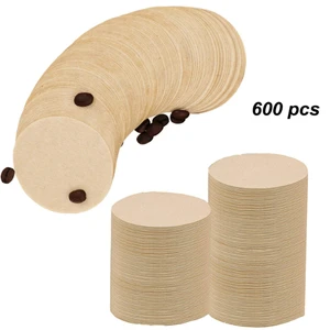600pcs Replacement Paper Filters Paper Coffee Filter Round Coffee Maker Filters Compatible with Aerobie Aeropress Coffee
