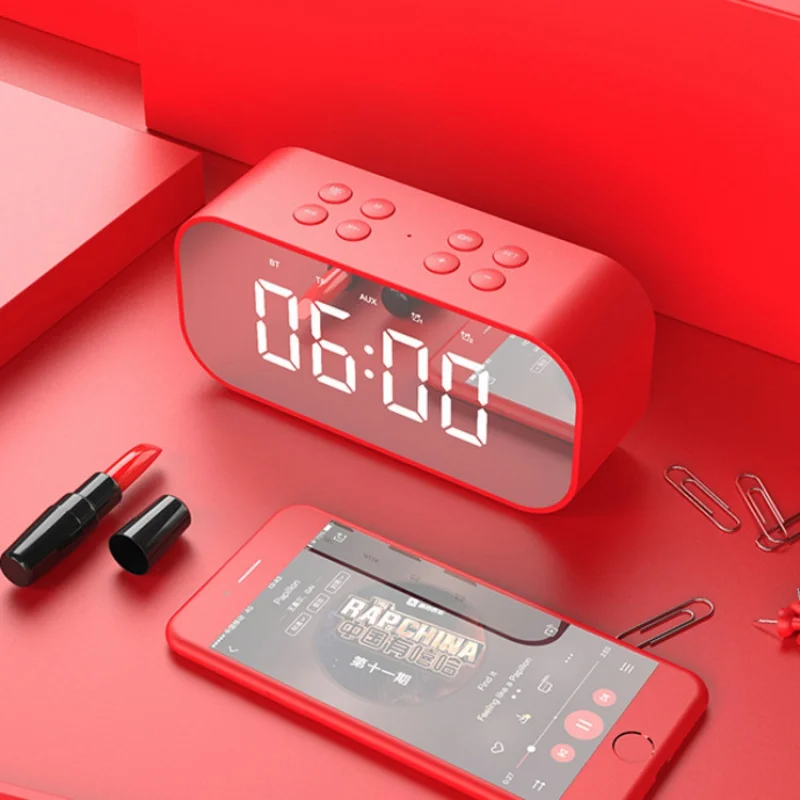 Bluetooth-Колонка Bt501 со светодиодной подсветкой и будильником