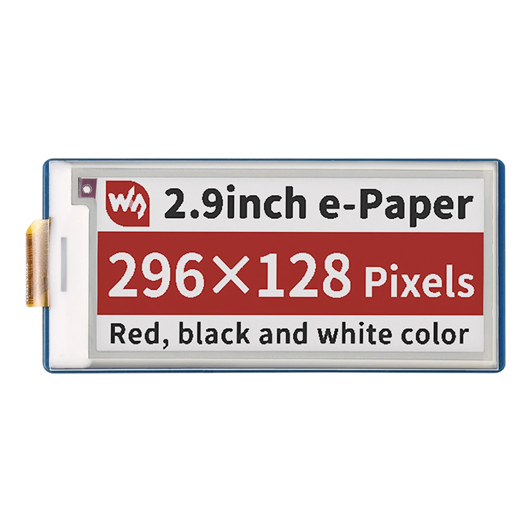 

Waveshare 2.9 Inch E-Ink Display Screen E-Paper 296X128 Resolution Red Black and White for Raspberry Pi Pico