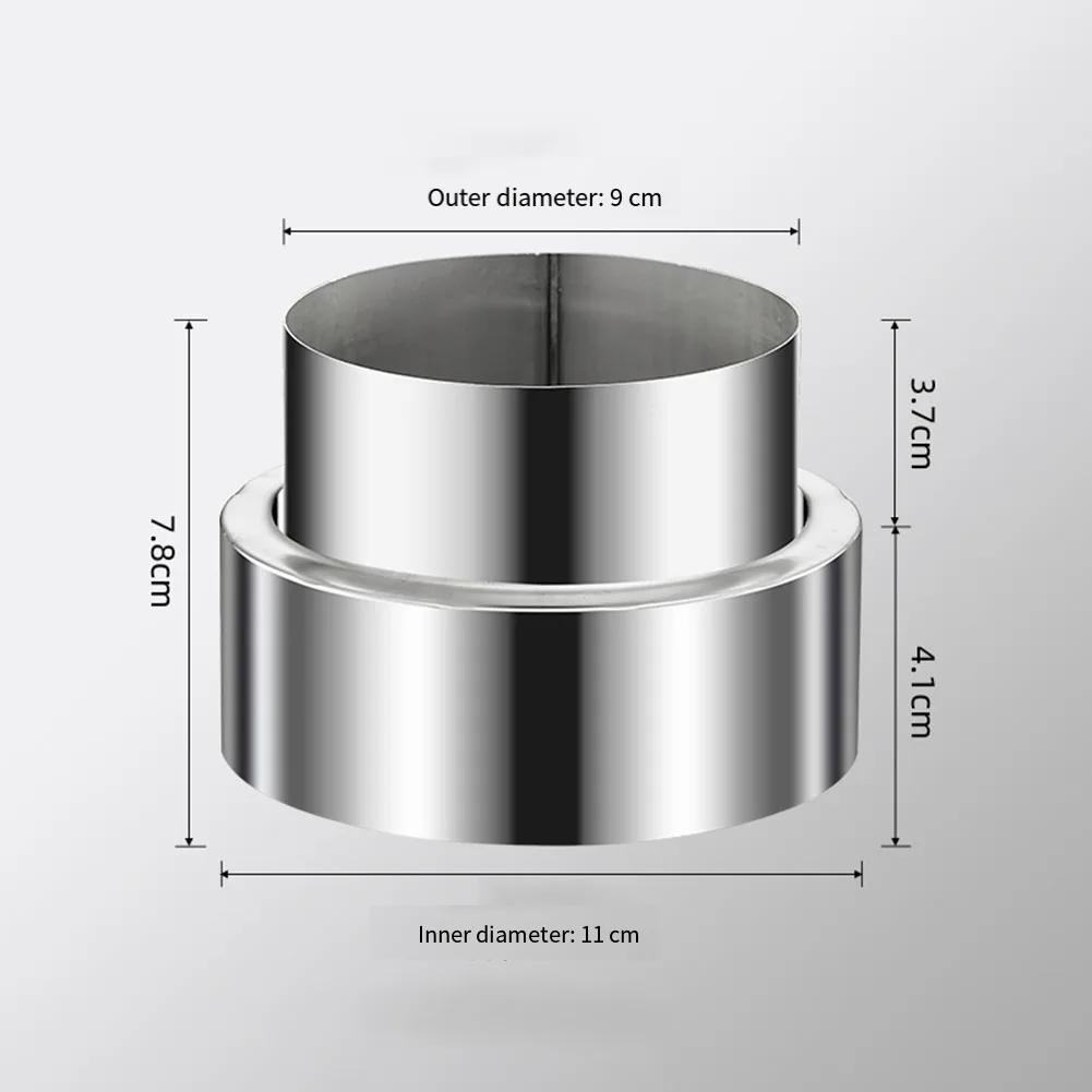 

Редукционная труба из нержавеющей стали, переходник для плиты от 120 до 50 мм, для дымохода, для систем отопления и охлаждения, соединитель канала