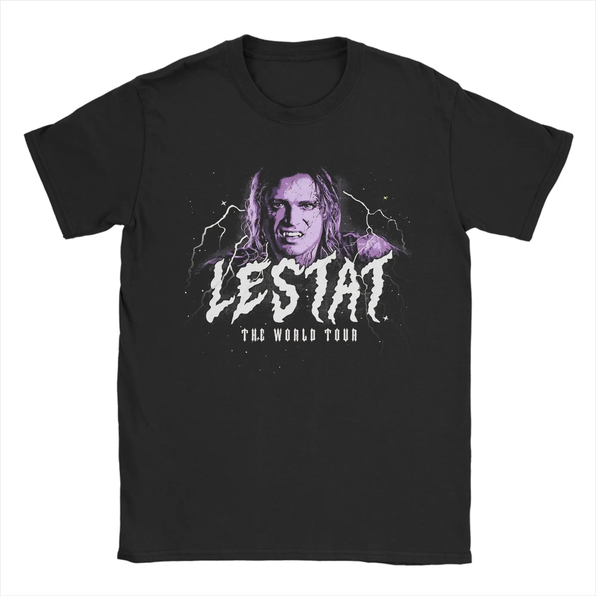 Фото Мужская и женская футболка Lestat De Lioncourt Tour, хлопковая одежда The Vampires Lestat, футболки с круглым вырезом, футболка с принтом №4