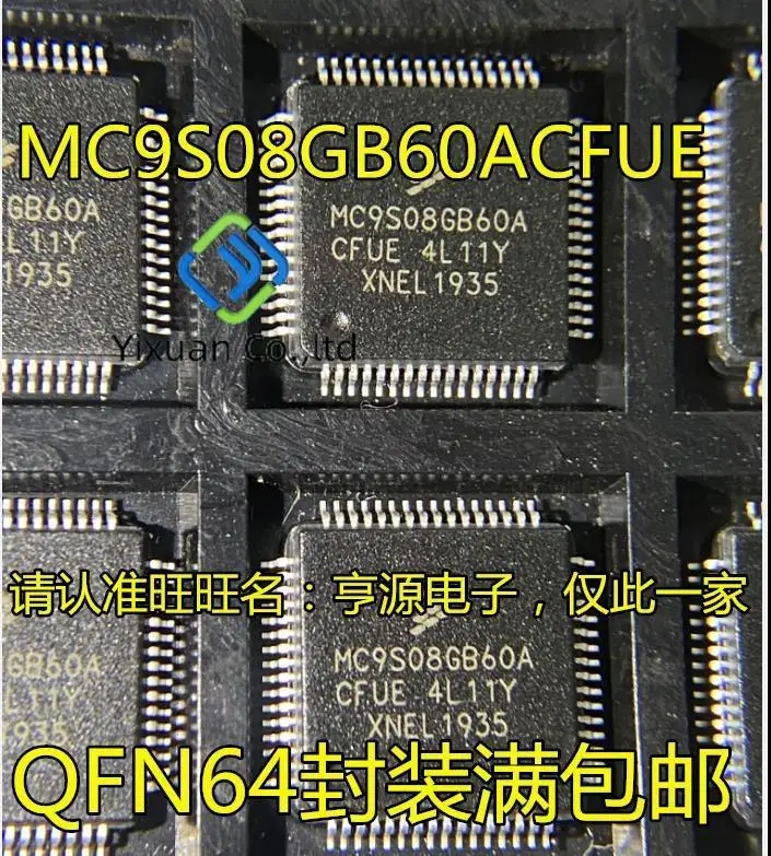 

5 шт. Оригинальный Новый встроенный микроконтрольный чип mc9s08gb60acwas MC9S08GB60A QFP64
