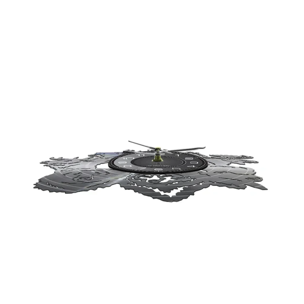 Виниловые Настенные часы с изображением диких животных оленя волк медведь бык