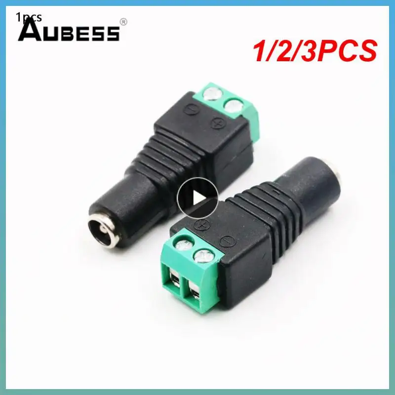 

1/2/3PCS bnc connector DC BNC Male female Connector Coax CAT5 Video Balun Adapter Plug for Led Strip Lights CCTV Camera