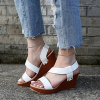 women sandals wedge platform sandals summer slip on ladies high heels shoes fashion open toe casual female footwear 2022