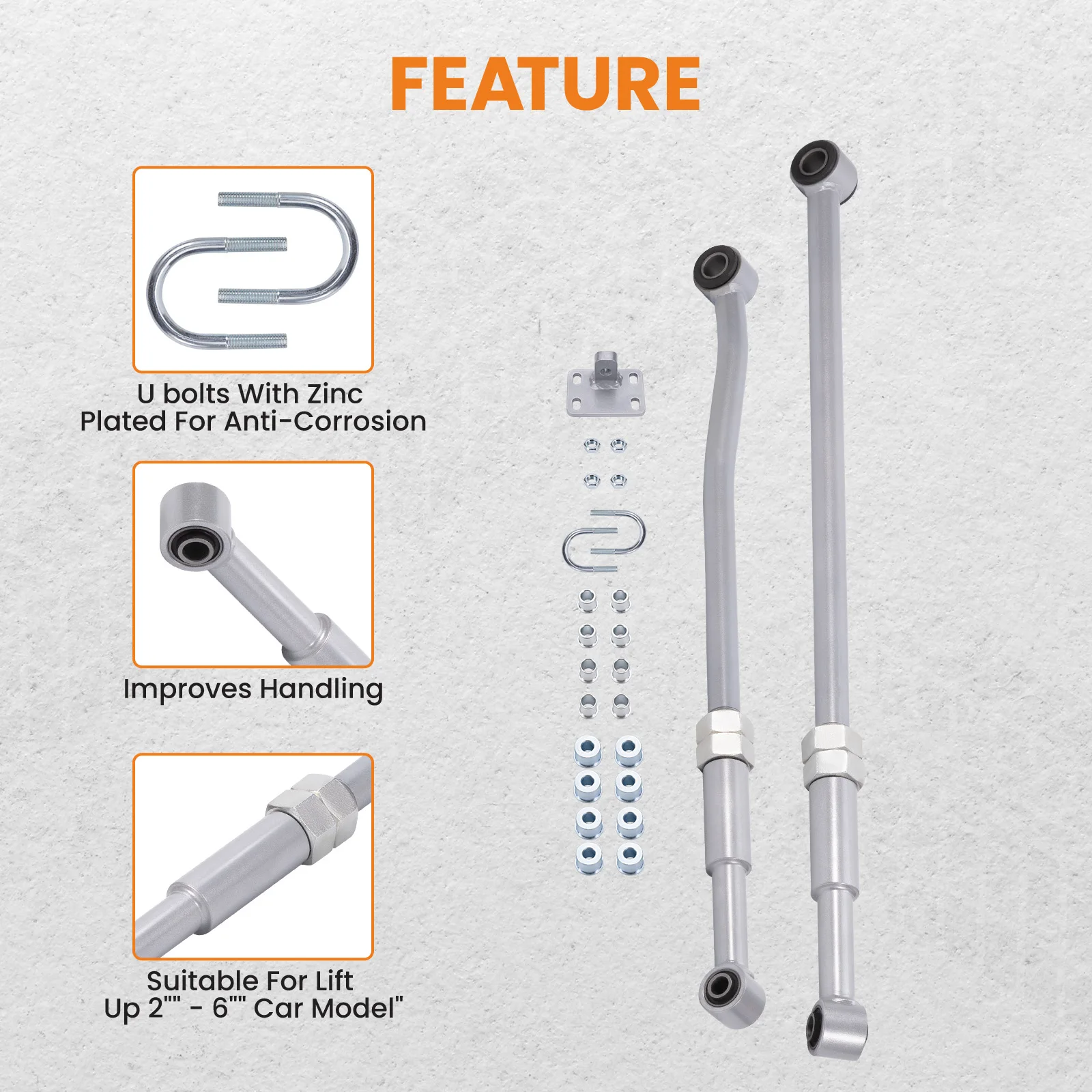 Передняя и задняя гусеничная тяга Panhard 2-6 дюймов подъемник для Nissan Armada Patrol GU Y61