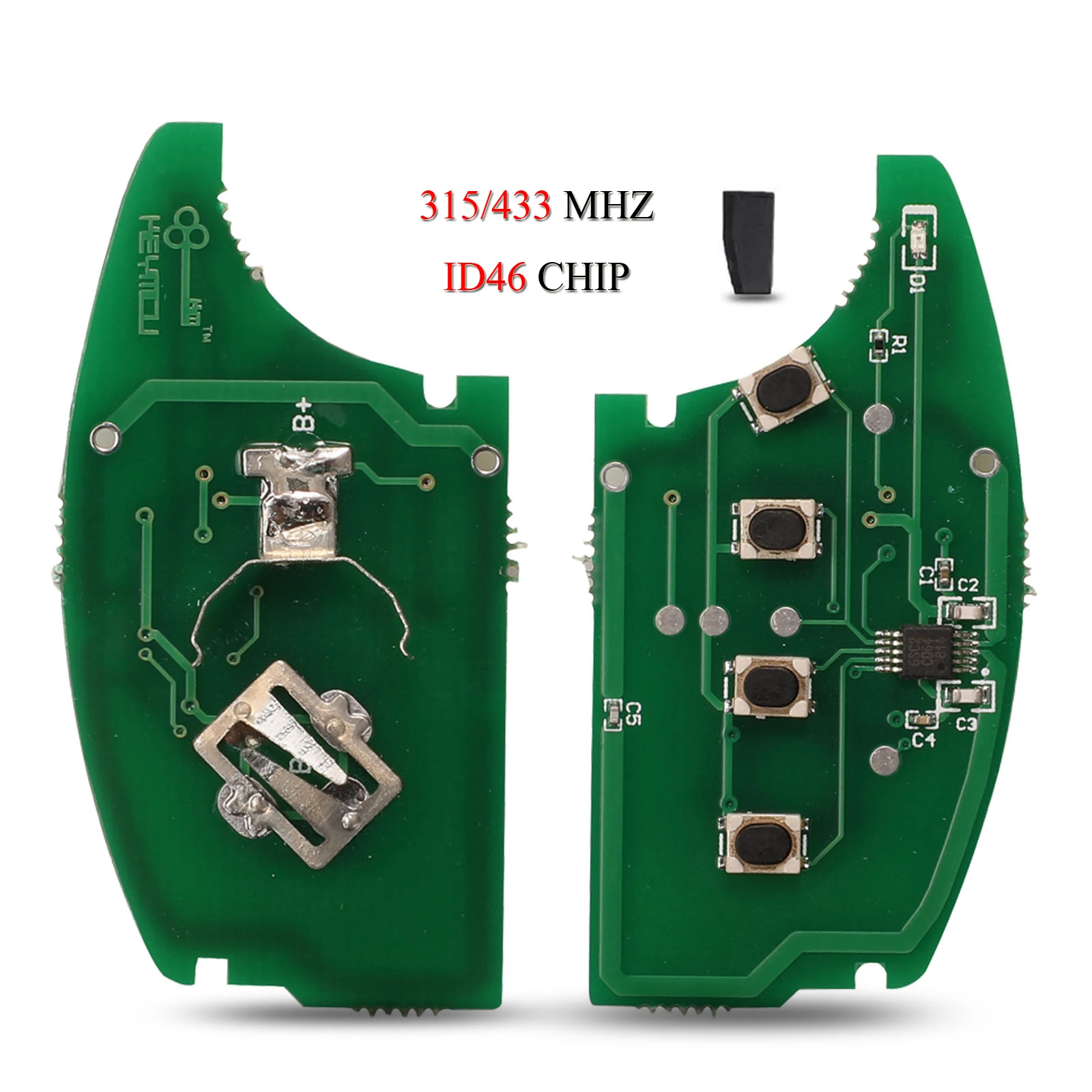 

Складная плата jingyuqin для автомобильного ключа дистанционного управления для Hyundai Elantra Accent Santa Fe 4 кнопки 315/433 МГц ID46 чип