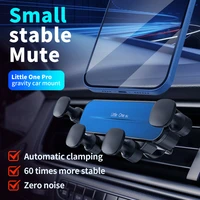 gravity car holder for phone in car air vent mount clip cell stand no magnetic mobile phone stand support smartphone