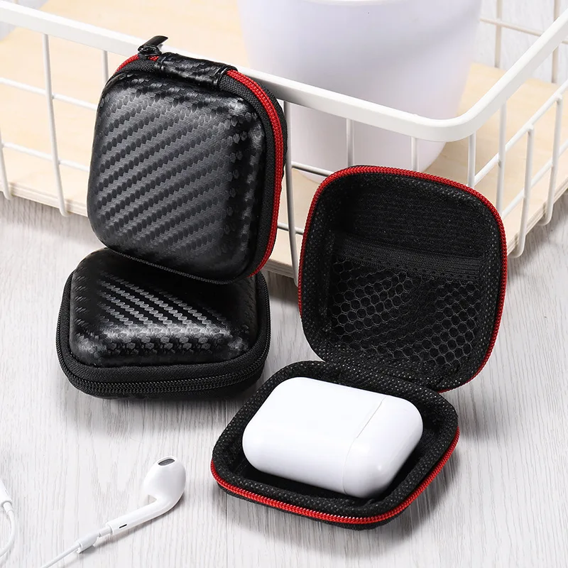 

EVA Earphone Case Headphone Earbuds Bag Storage Carrying Pouch Cases PU Box Portable Earphones Accessory Bags SD Card Box