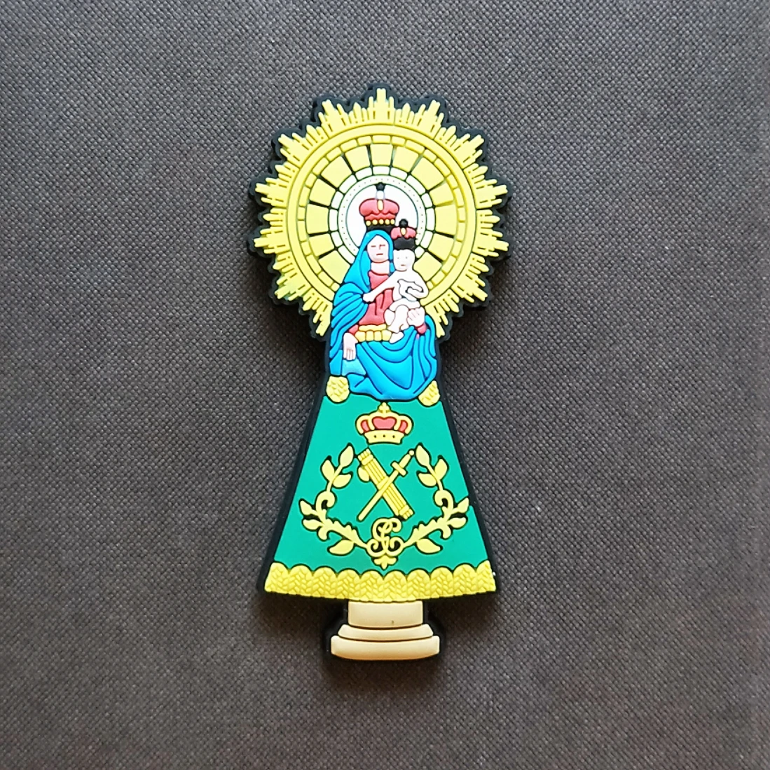 

Blessed Virgin Mary Religious Gift Tourism Travel Souvenir 3D Rubber Refrigerator Fridge Magnet Home Kitchen Decor