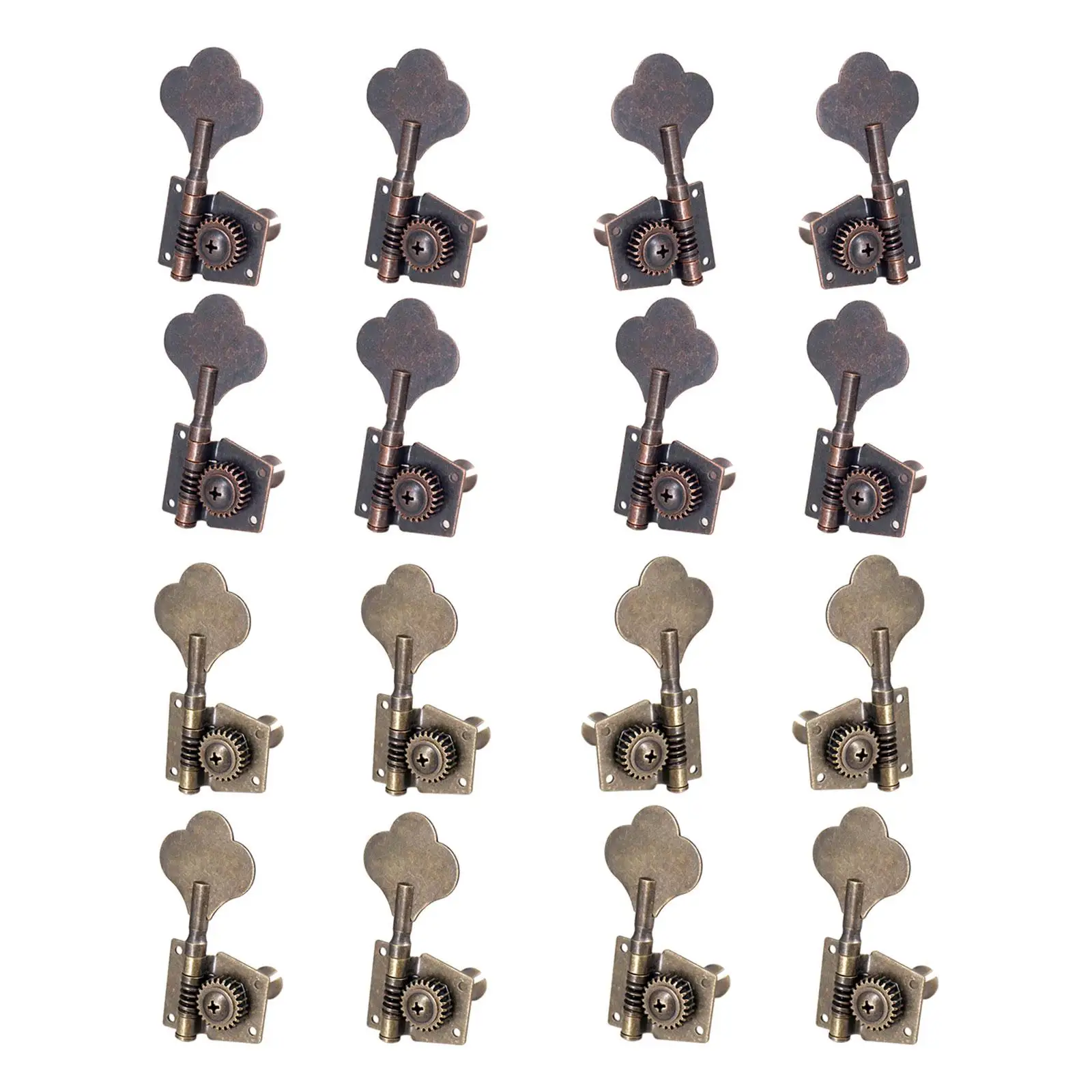 

4x Bass Tuner Tuning Pegs Keys Machine Heads Knobs Opened Knob Bass Tuner Peg