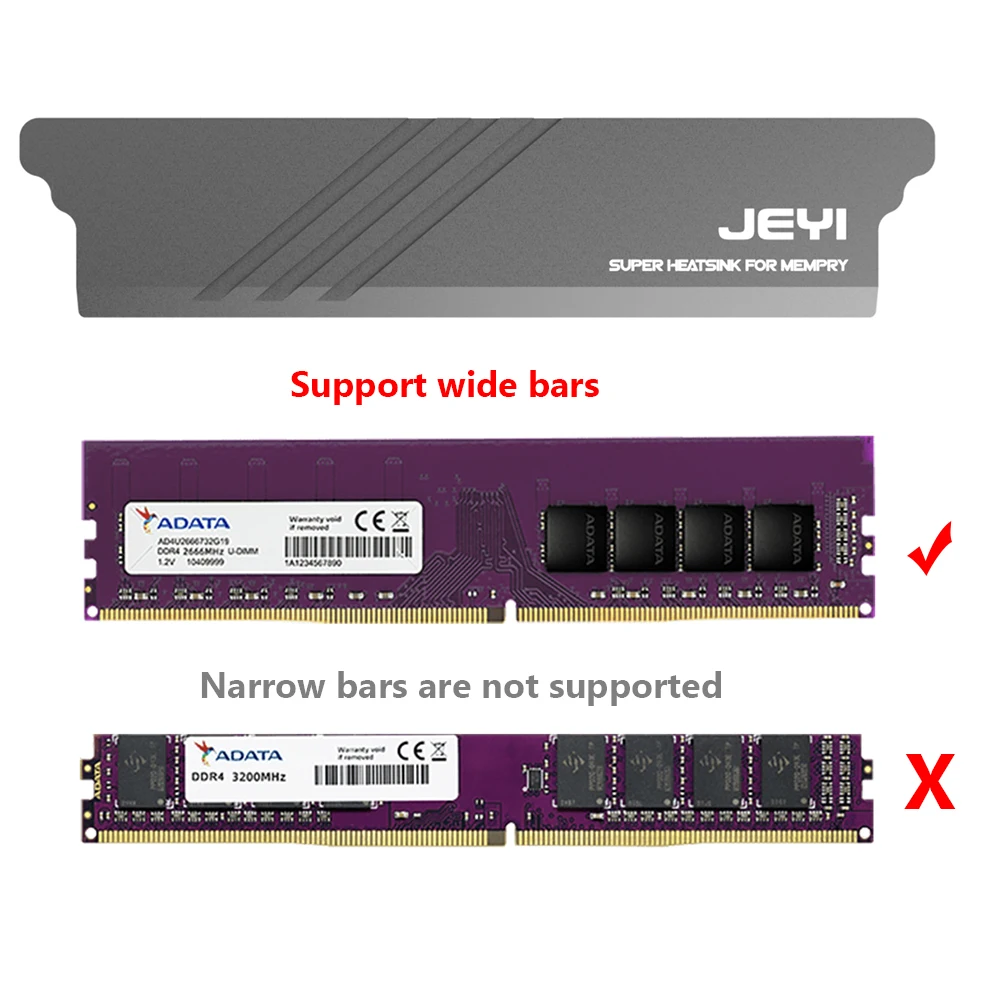 

JEYI iMemory-1 Радиатор Охладитель Для DDR2 DDR3 DDR4 DDR5